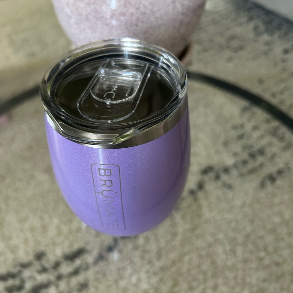 Lot of 2 Brumate Rose Gold Champagne Flute and Purple Wine Tumbler - Picture 6 of 6
